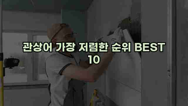 관상어 가장 저렴한 순위 BEST 10