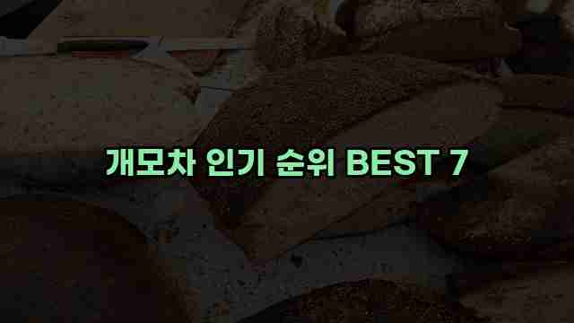 개모차 인기 순위 BEST 7