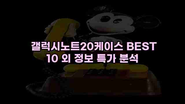  갤럭시노트20케이스 BEST 10 외 정보 특가 분석