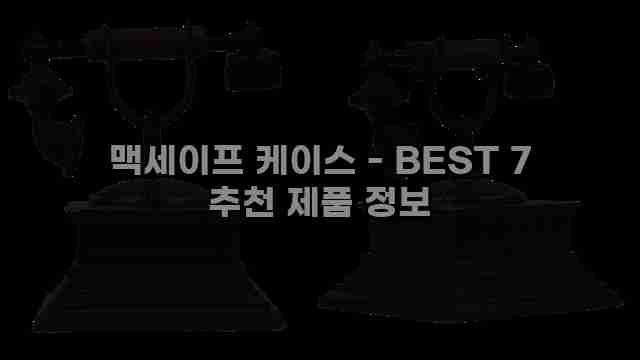 맥세이프 케이스 - BEST 7 추천 제품 정보