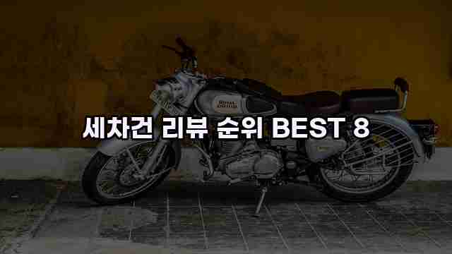 세차건 리뷰 순위 BEST 8