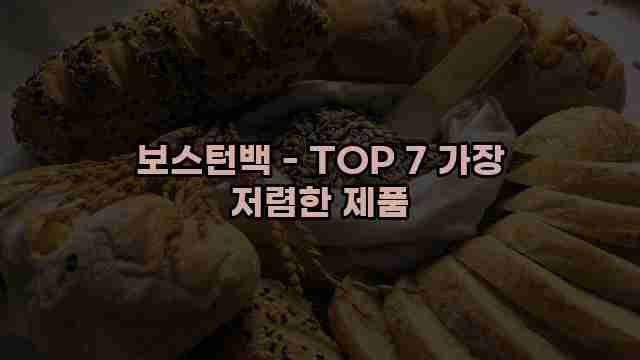 보스턴백 - TOP 7 가장 저렴한 제품 