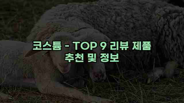 코스튬 - TOP 9 리뷰 제품 추천 및 정보