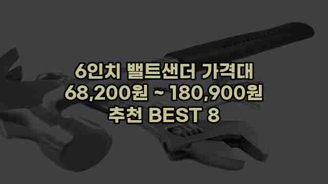 6인치 밸트샌더 가격대 68,200원 ~ 180,900원 추천 BEST 8