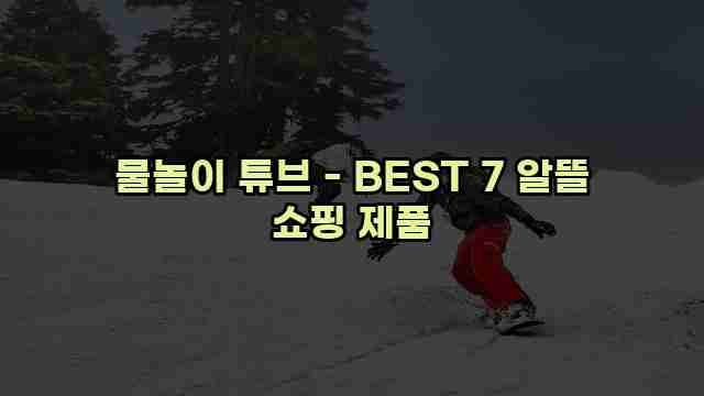 물놀이 튜브 - BEST 7 알뜰 쇼핑 제품 