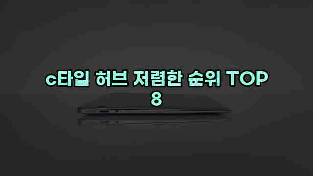 c타입 허브 저렴한 순위 TOP 8