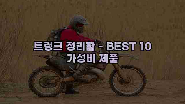 트렁크 정리함 - BEST 10 가성비 제품 