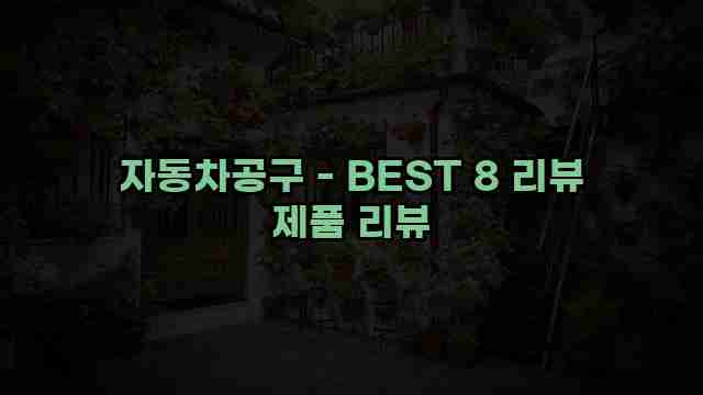 자동차공구 - BEST 8 리뷰 제품 리뷰