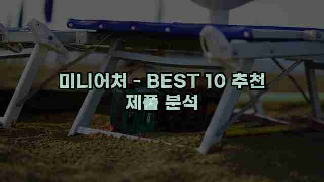 미니어처 - BEST 10 추천 제품 분석