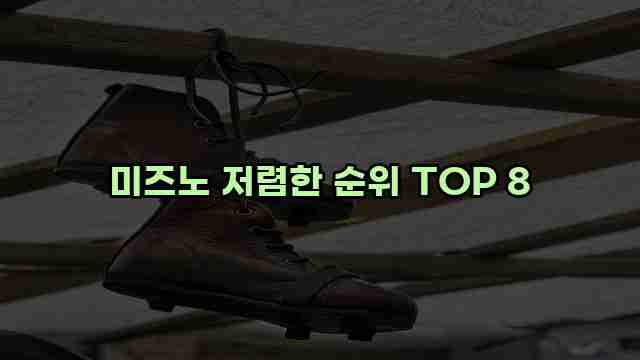 미즈노 저렴한 순위 TOP 8