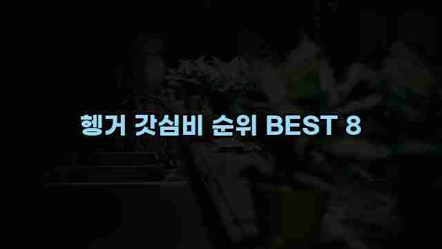 헹거 갓심비 순위 BEST 8