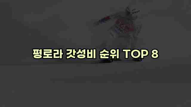 평로라 갓성비 순위 TOP 8