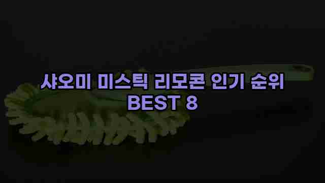 샤오미 미스틱 리모콘 인기 순위 BEST 8