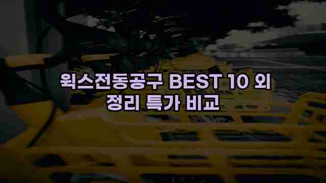  윅스전동공구 BEST 10 외 정리 특가 비교