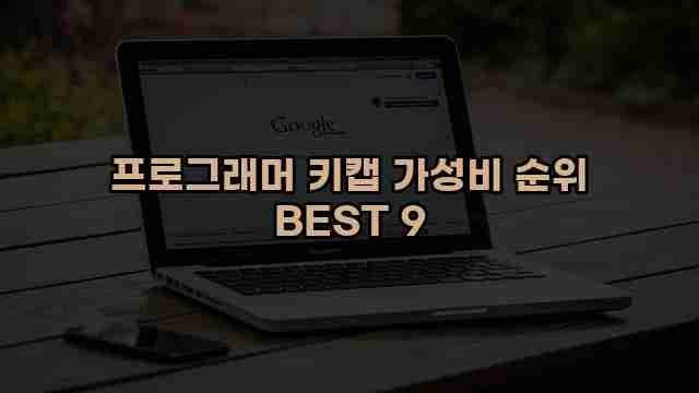 프로그래머 키캡 가성비 순위 BEST 9