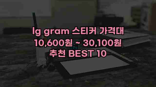 lg gram 스티커 가격대 10,600원 ~ 30,100원 추천 BEST 10