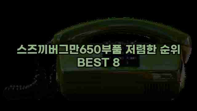 스즈끼버그만650부품 저렴한 순위 BEST 8