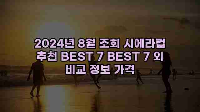 2024년 8월 조회 시에라컵 추천 BEST 7 BEST 7 외 비교 정보 가격