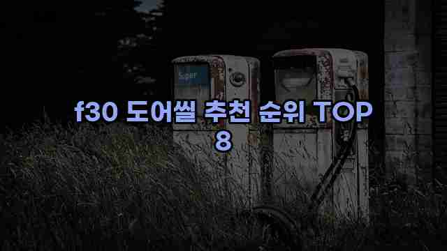 f30 도어씰 추천 순위 TOP 8