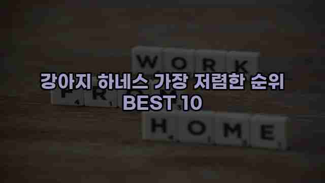 강아지 하네스 가장 저렴한 순위 BEST 10