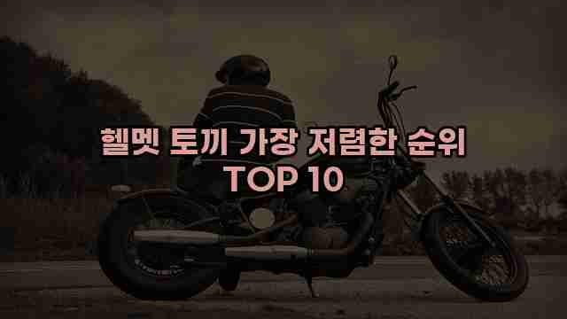 헬멧 토끼 가장 저렴한 순위 TOP 10