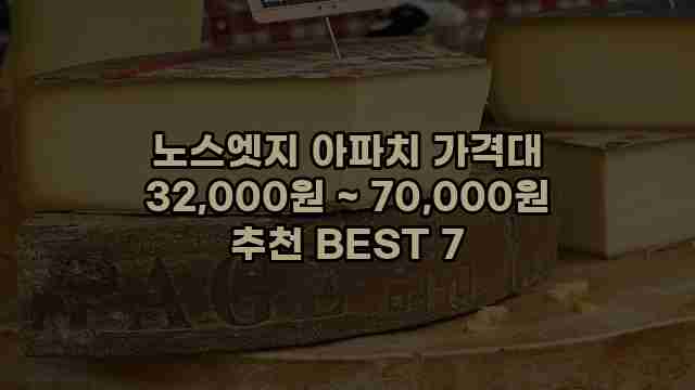 노스엣지 아파치 가격대 32,000원 ~ 70,000원 추천 BEST 7