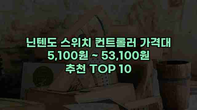 닌텐도 스위치 컨트롤러 가격대 5,100원 ~ 53,100원 추천 TOP 10