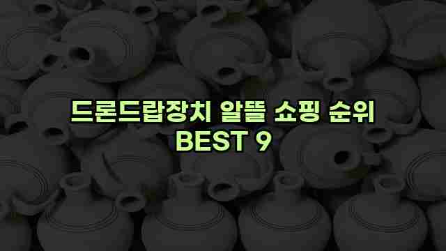 드론드랍장치 알뜰 쇼핑 순위 BEST 9