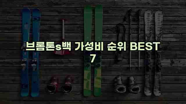 브롬톤s백 가성비 순위 BEST 7