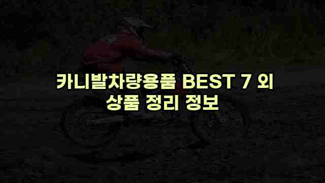  카니발차량용품 BEST 7 외 상품 정리 정보