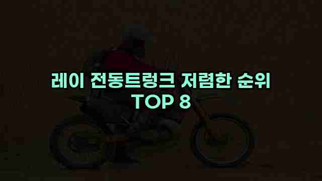 레이 전동트렁크 저렴한 순위 TOP 8