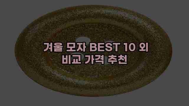  겨울 모자 BEST 10 외 비교 가격 추천