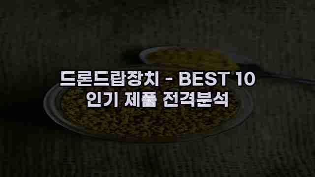 드론드랍장치 - BEST 10 인기 제품 전격분석