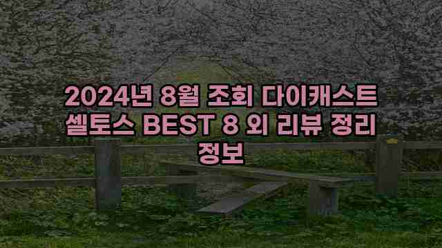 2024년 8월 조회 다이캐스트 셀토스 BEST 8 외 리뷰 정리 정보