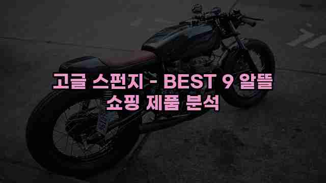 고글 스펀지 - BEST 9 알뜰 쇼핑 제품 분석