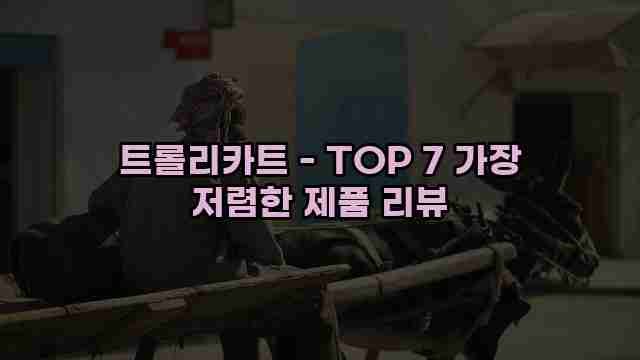 트롤리카트 - TOP 7 가장 저렴한 제품 리뷰