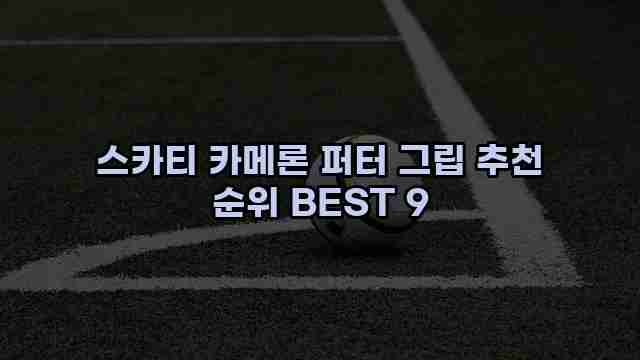 스카티 카메론 퍼터 그립 추천 순위 BEST 9