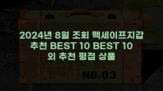 2024년 8월 조회 맥세이프지갑 추천 BEST 10 BEST 10 외 추천 평점 상품