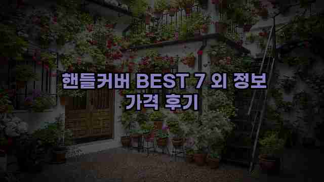  핸들커버 BEST 7 외 정보 가격 후기