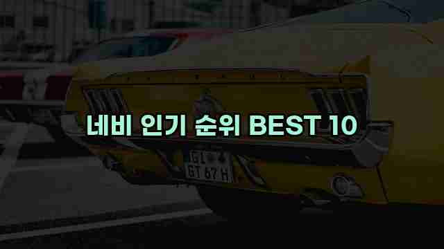 네비 인기 순위 BEST 10