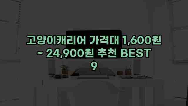 고양이캐리어 가격대 1,600원 ~ 24,900원 추천 BEST 9