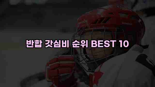 반합 갓심비 순위 BEST 10