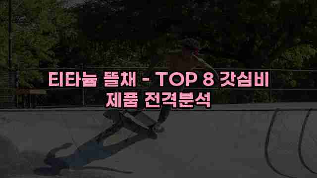 티타늄 뜰채 - TOP 8 갓심비 제품 전격분석