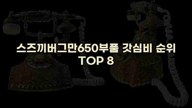 스즈끼버그만650부품 갓심비 순위 TOP 8