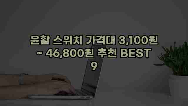 윤활 스위치 가격대 3,100원 ~ 46,800원 추천 BEST 9