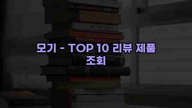 모기 - TOP 10 리뷰 제품 조회