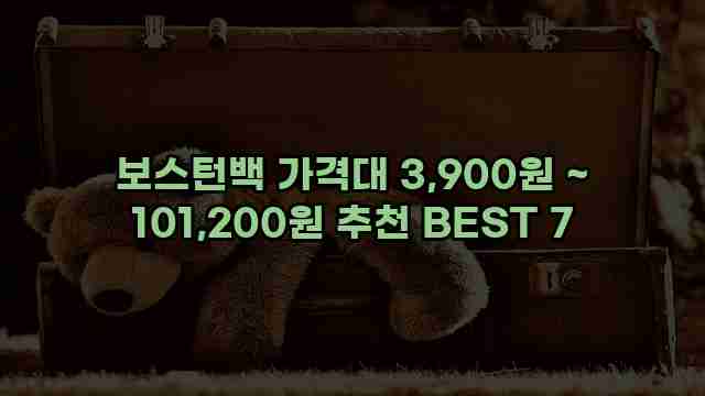 보스턴백 가격대 3,900원 ~ 101,200원 추천 BEST 7