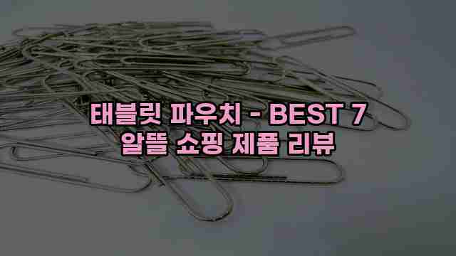 태블릿 파우치 - BEST 7 알뜰 쇼핑 제품 리뷰