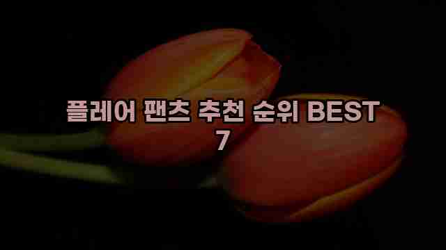 플레어 팬츠 추천 순위 BEST 7