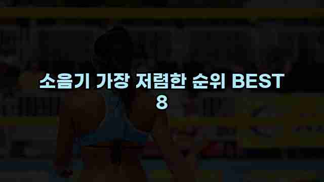 소음기 가장 저렴한 순위 BEST 8